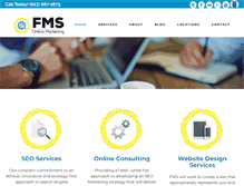 Tablet Screenshot of fmsonlinemarketing.com